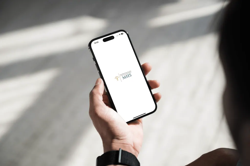 Customer using a mobile experience designed by Digital Alta