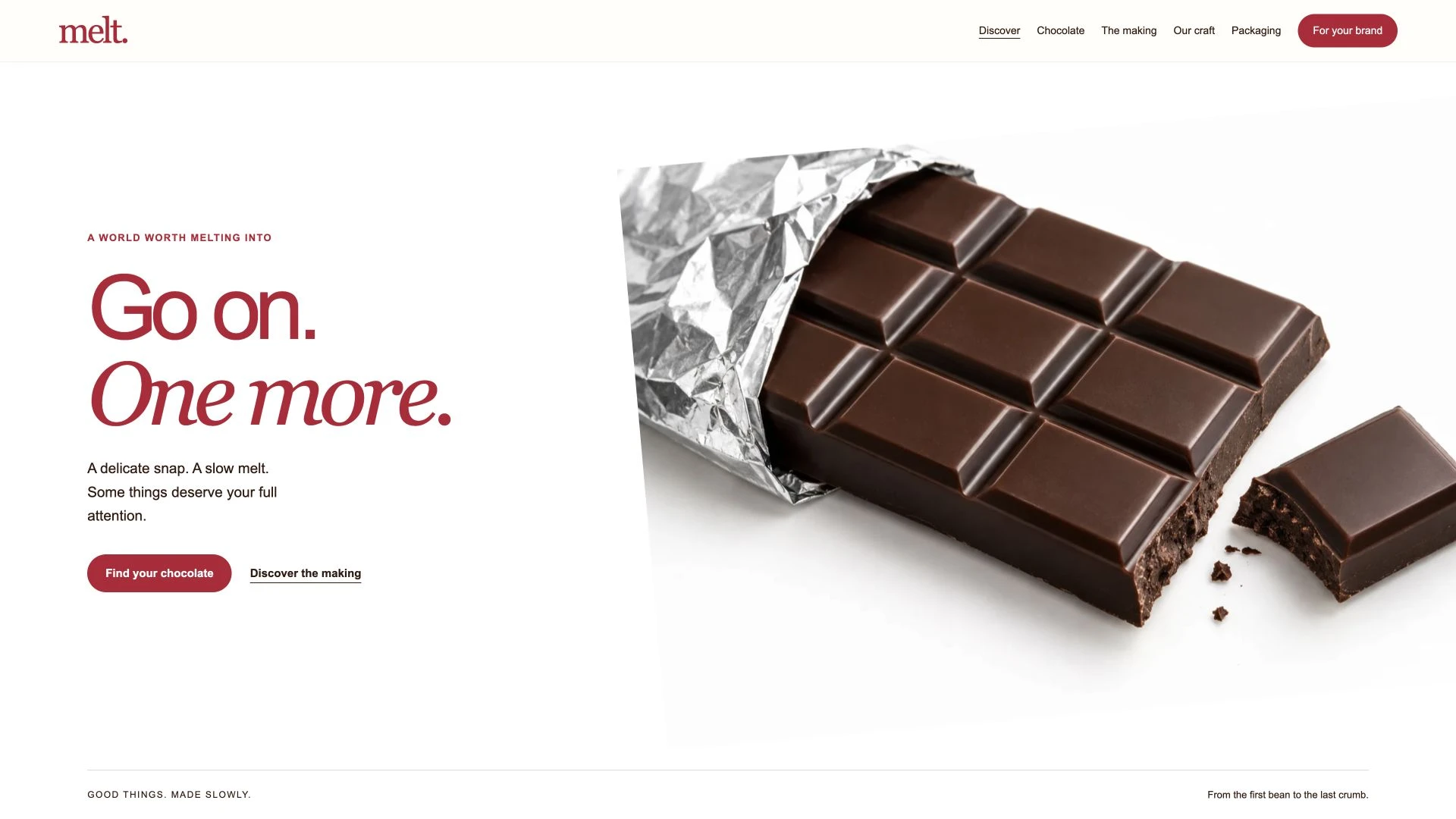 MELT / Chocolate in Motion interactive experience preview